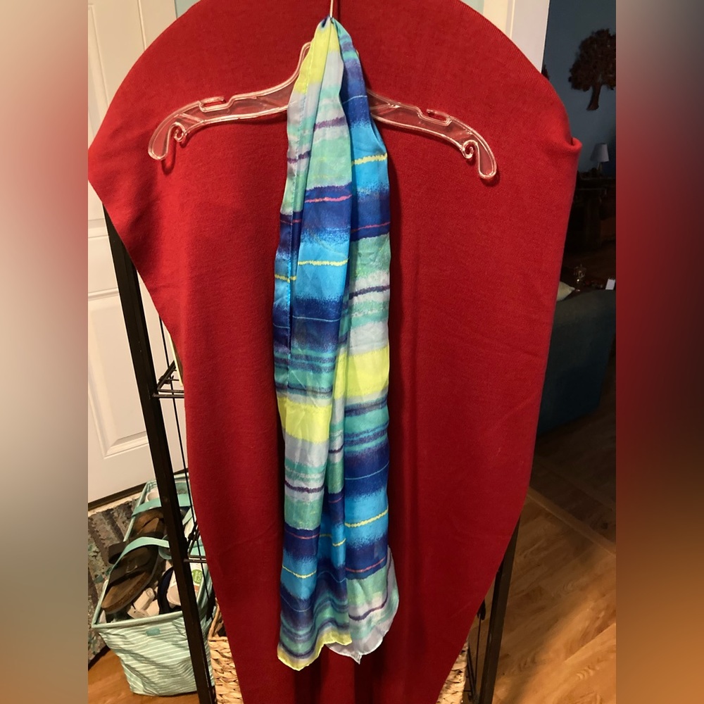 Blue scarf